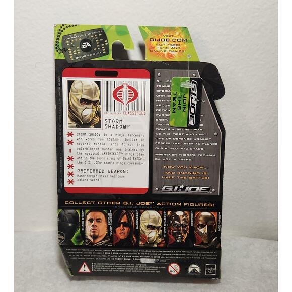 G.I. Joe The Rise Of Cobra Storm Shadow Ninja Mercenary Action Figure New 2009 - Picture 4 of 8